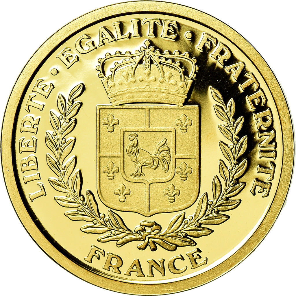 France, Médaille, Charles de Gaulle, 50eme anniversaire du Nouveau Franc, 2010