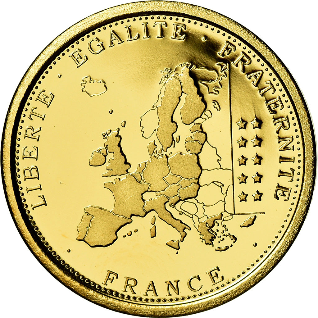 France, Medal, 10ème Anniversaire de l'Euro, Politics, Society, War, 2009