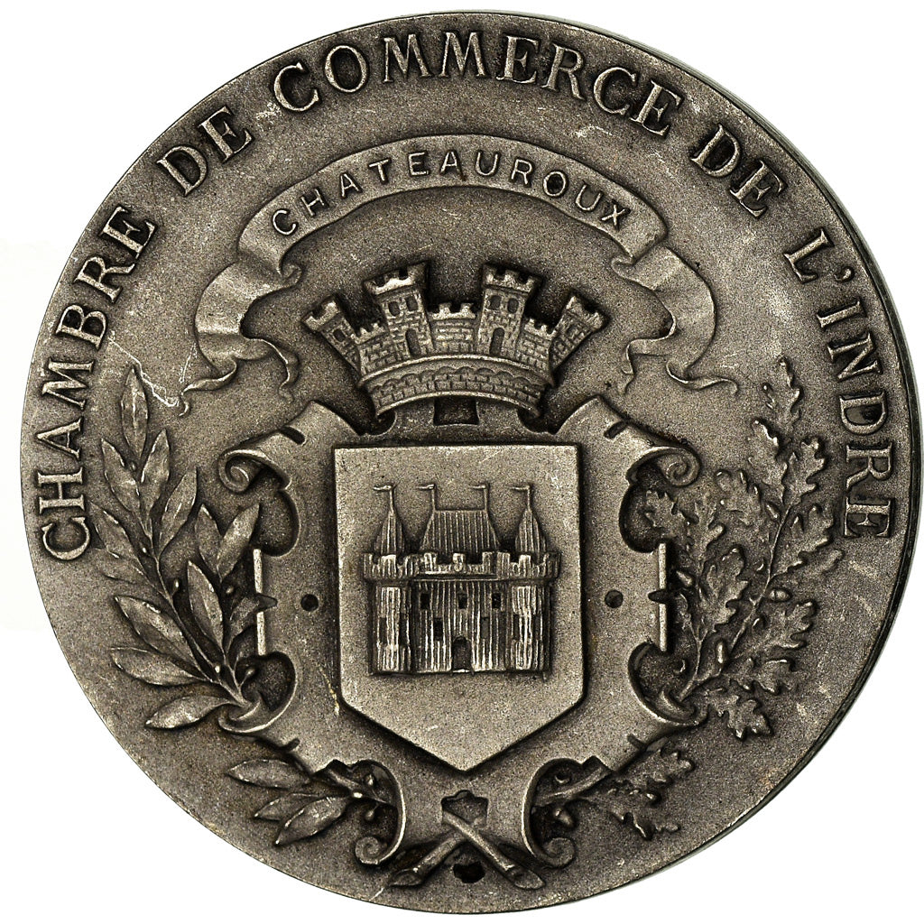 France, Médaille, Chambre de Commerce de l'Indre, Châteauroux, Roty, SUP