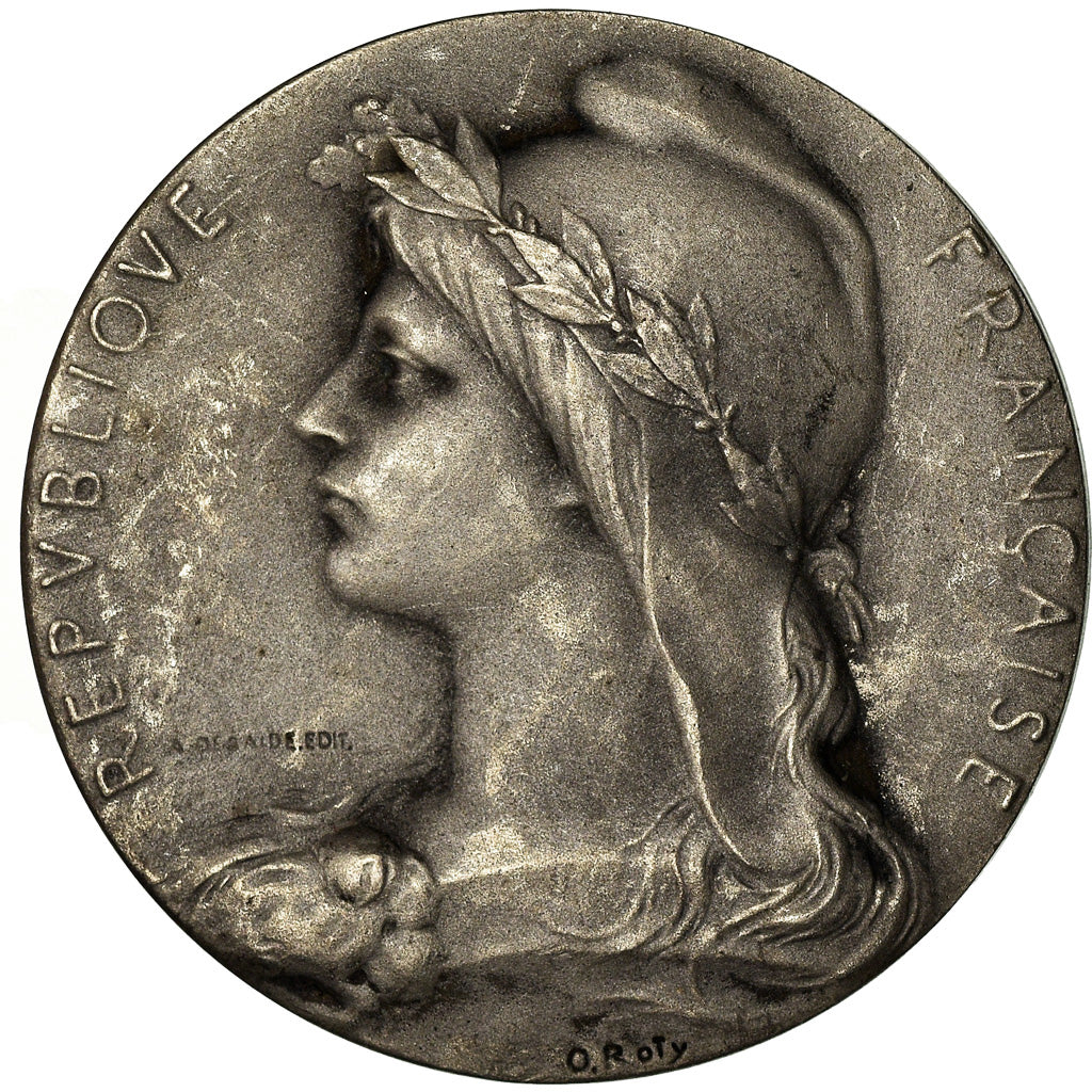 France, Medal, Chambre de Commerce de l'Indre, Châteauroux, Roty, AU(55-58)