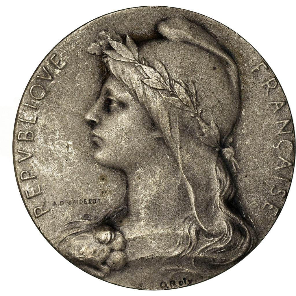 France, Medal, Chambre de Commerce de l'Indre, Châteauroux, Roty, AU(55-58)