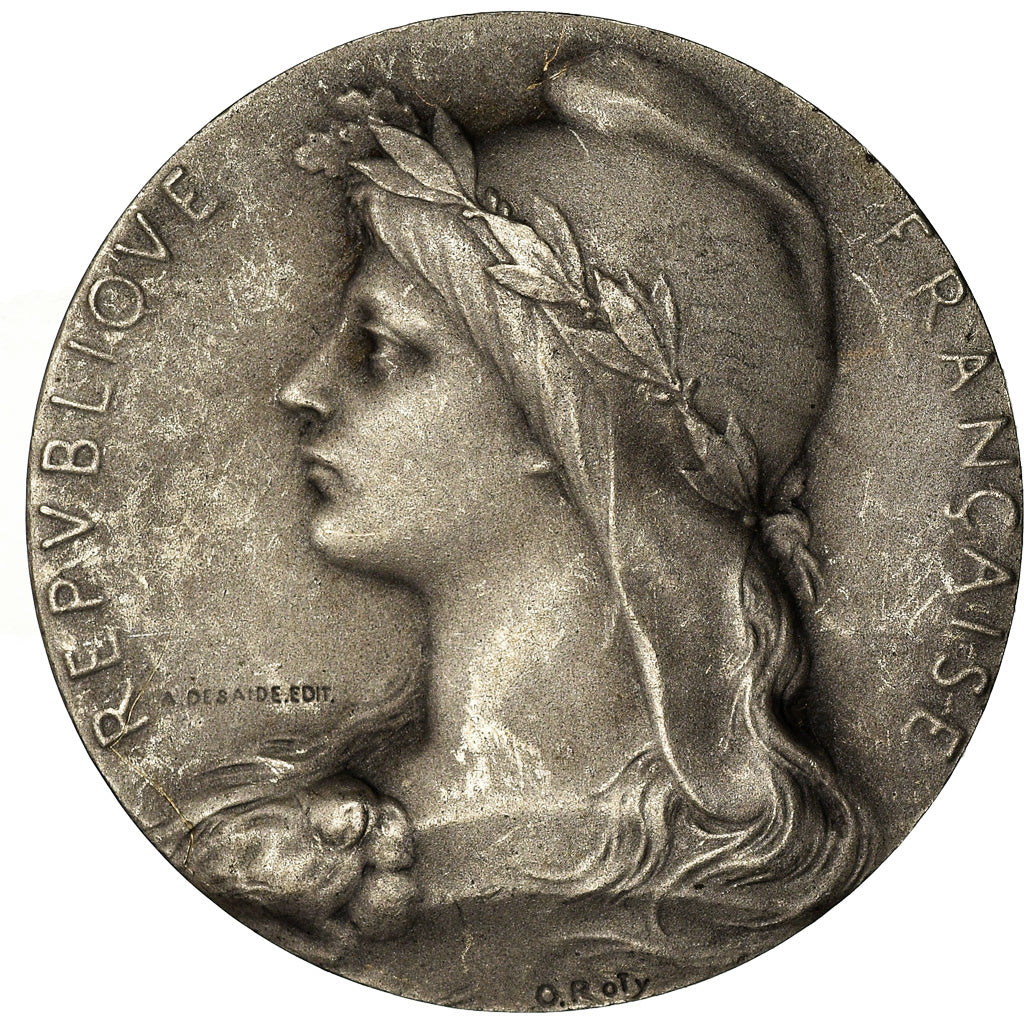 France, Medal, Chambre de Commerce de l'Indre, Châteauroux, Roty, AU(55-58)