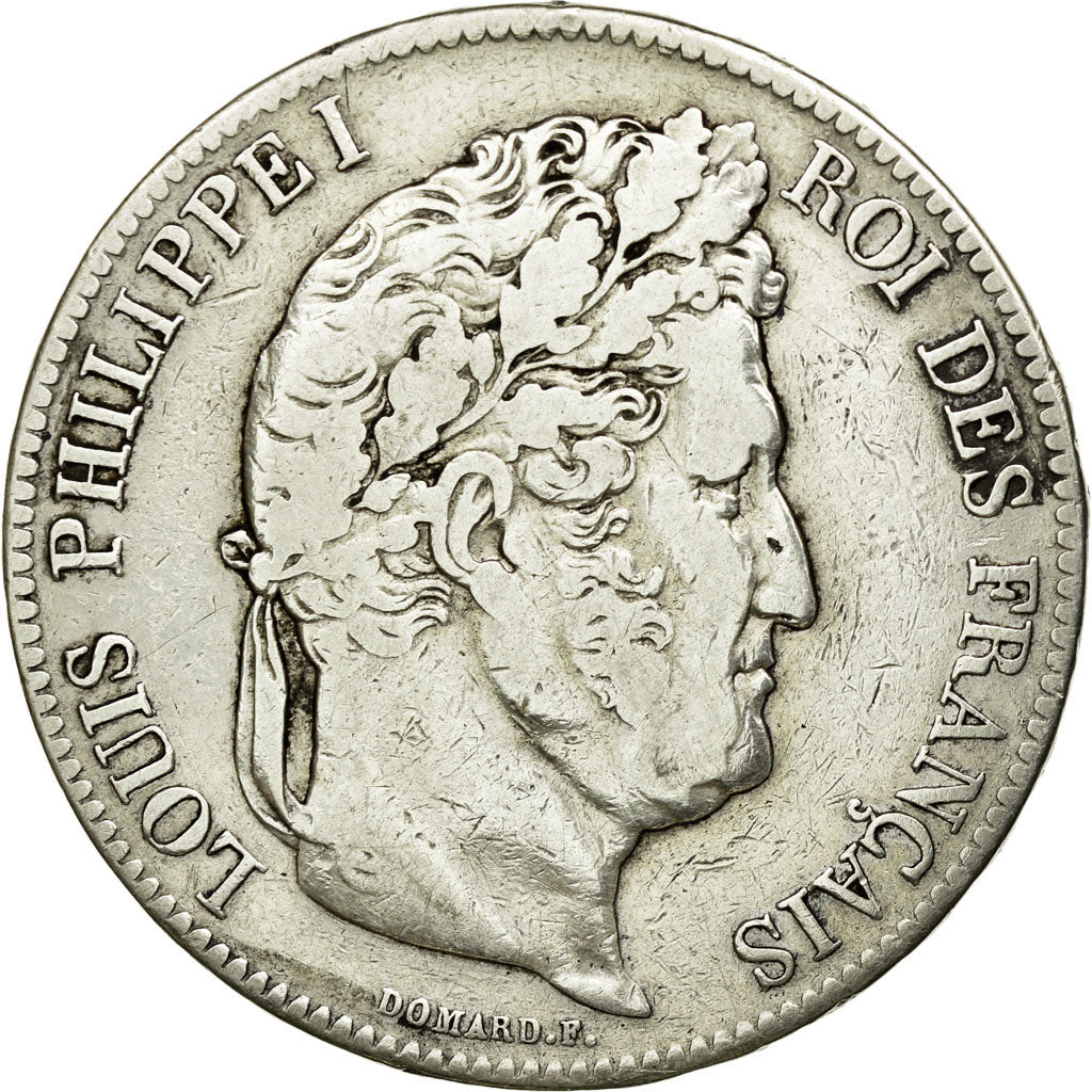 Monnaie, France, Louis-Philippe, 5 Francs, 1833, Lille, TB, Argent, KM:749.13