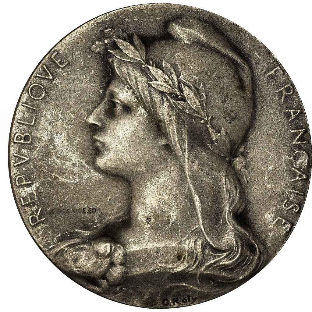 France, Medal, Chambre de Commerce de l'Indre, Châteauroux, Roty, AU(50-53)