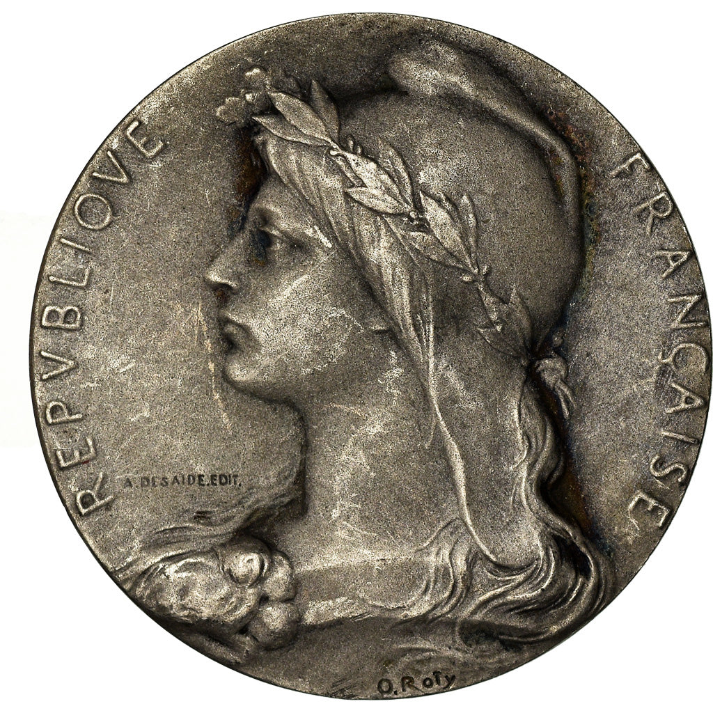 France, Medal, Chambre de Commerce de l'Indre, Châteauroux, Roty, AU(50-53)