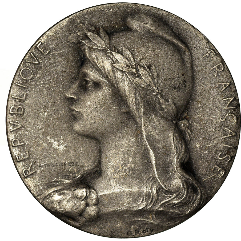 France, Medal, Chambre de Commerce de l'Indre, Châteauroux, Roty, AU(50-53)
