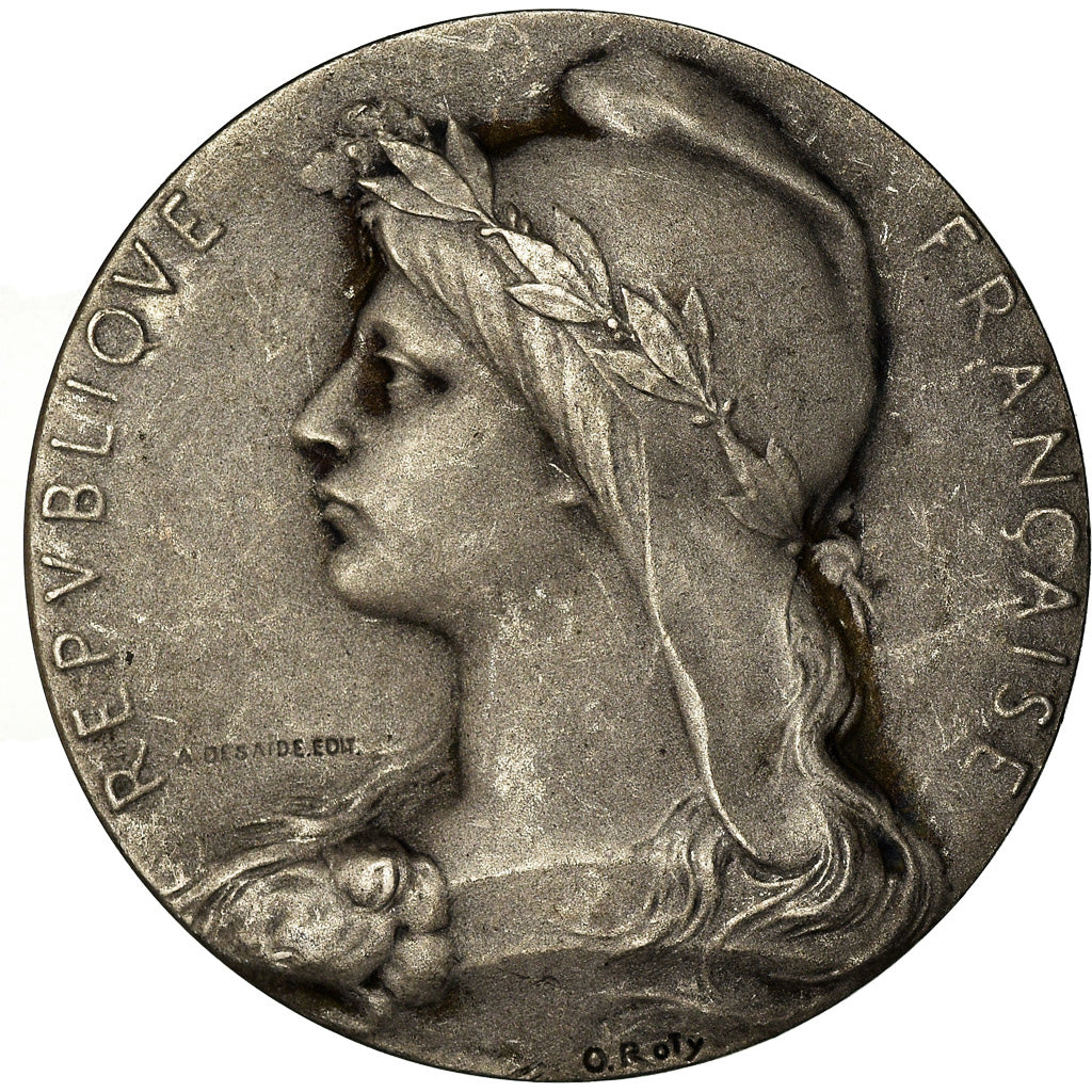 France, Medal, Chambre de Commerce de l'Indre, Châteauroux, Roty, AU(50-53)