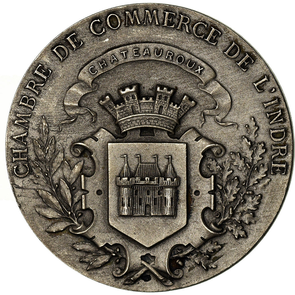 France, Médaille, Chambre de Commerce de l'Indre, Châteauroux, Roty, TTB+