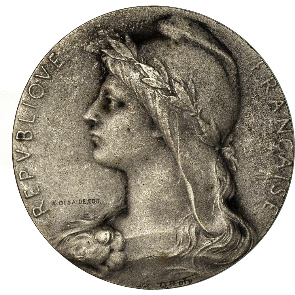 France, Medal, Chambre de Commerce de l'Indre, Châteauroux, Roty, AU(50-53)