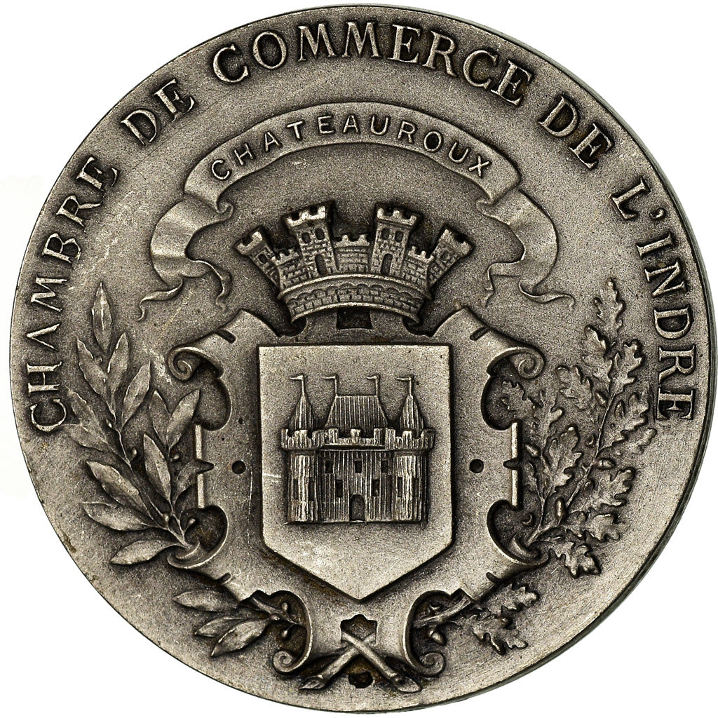 Francia, medaglia, Chambre de Commerce de l'Indre, Châteauroux, Roty, BB