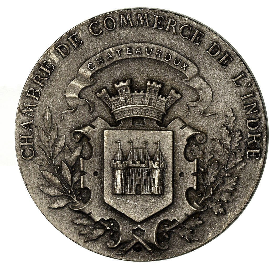France, Medal, Chambre de Commerce de l'Indre, Châteauroux, Roty, EF(40-45)
