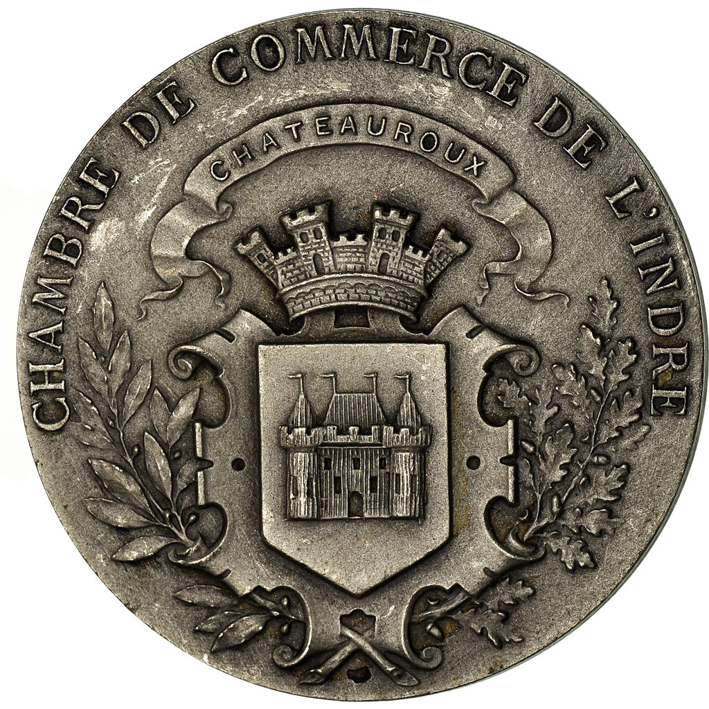 Francia, medaglia, Chambre de Commerce de l'Indre, Châteauroux, Roty, BB