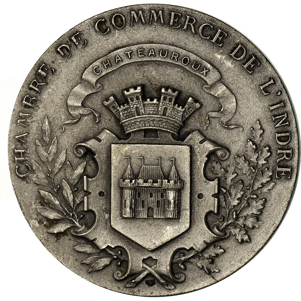 France, Médaille, Chambre de Commerce de l'Indre, Châteauroux, Roty, TTB