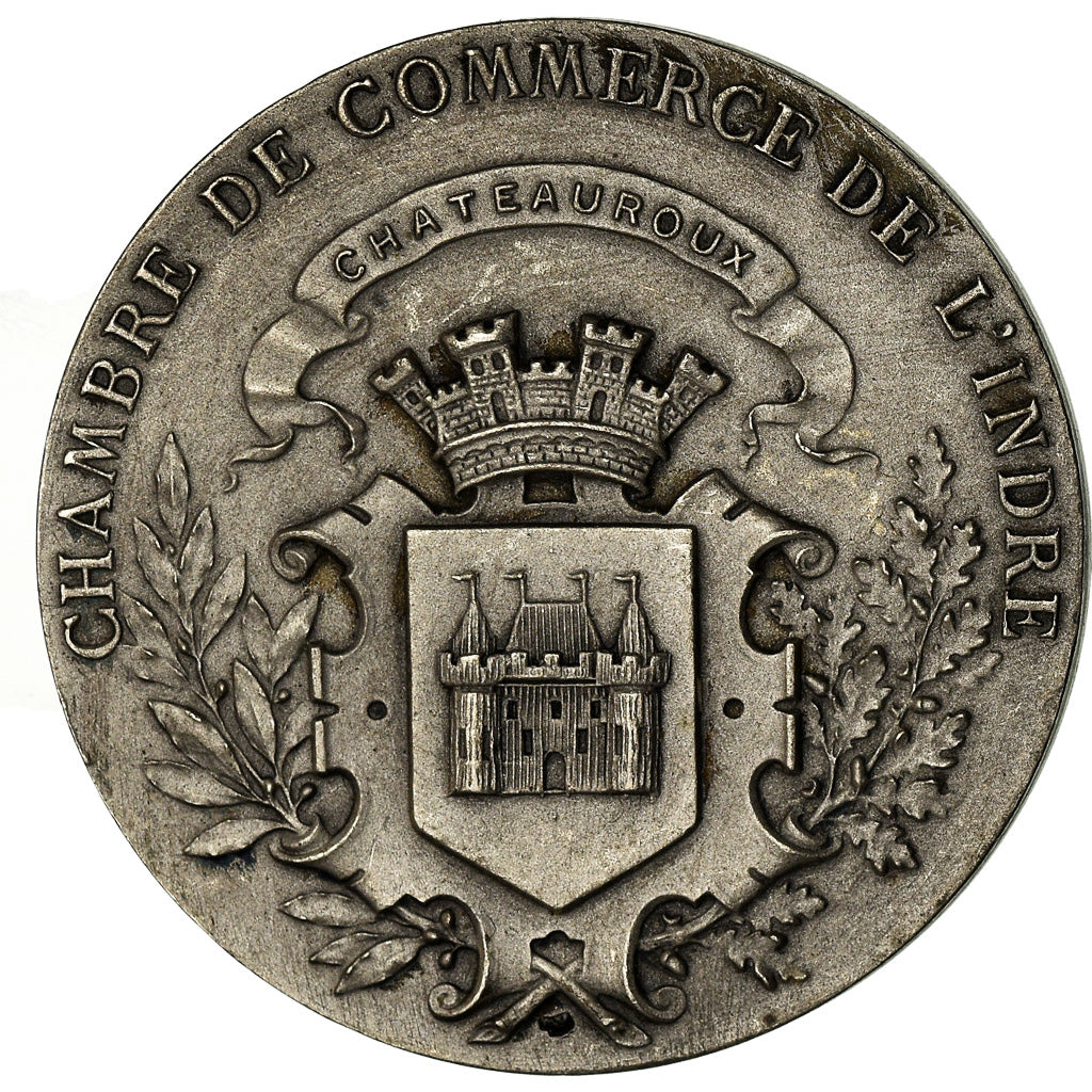 Francia, medaglia, Chambre de Commerce de l'Indre, Châteauroux, Roty, BB