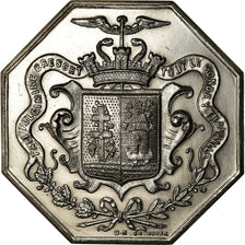 France, Token, Chambre de Commerce d'Elbeuf, 1862, MS(65-70), Silver