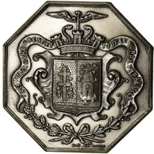France, Token, Chambre de Commerce d'Elbeuf, 1862, MS(65-70), Silver