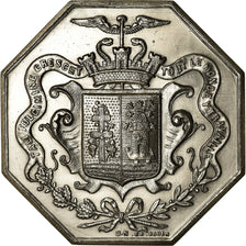France, Token, Chambre de Commerce d'Elbeuf, 1862, MS(63), Silver