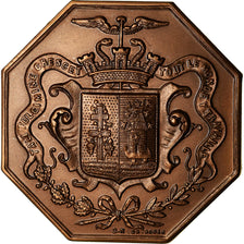 France, Token, Chambre de Commerce d'Elbeuf, 1862, MS(64), Bronze