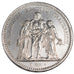 FRANCE, Hercule, 5 Francs, 1873, Paris, KM #820.1, AU(55-58), Silver, Gadoury...