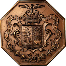 France, Token, Chambre de Commerce d'Elbeuf, 1862, MS(63), Bronze