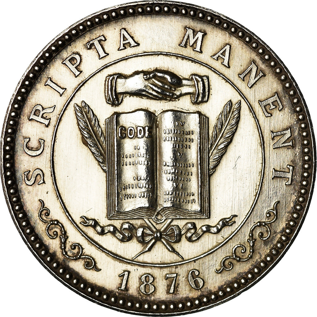 Frankrijk, Token, Notaires de l'Arrondissement de Montbrison, 1876, UNC-