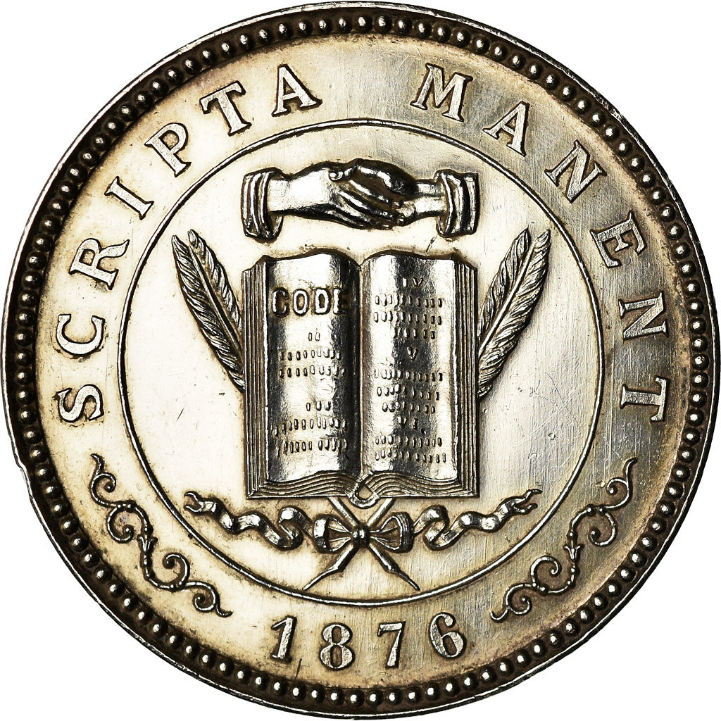 Frankrijk, Token, Notaires de l'Arrondissement de Montbrison, 1876, UNC-