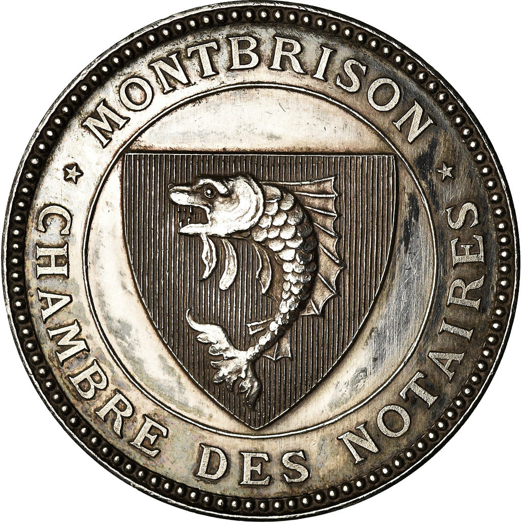 France, Jeton, Notaires de l'Arrondissement de Montbrison, 1876, SUP+, Argent