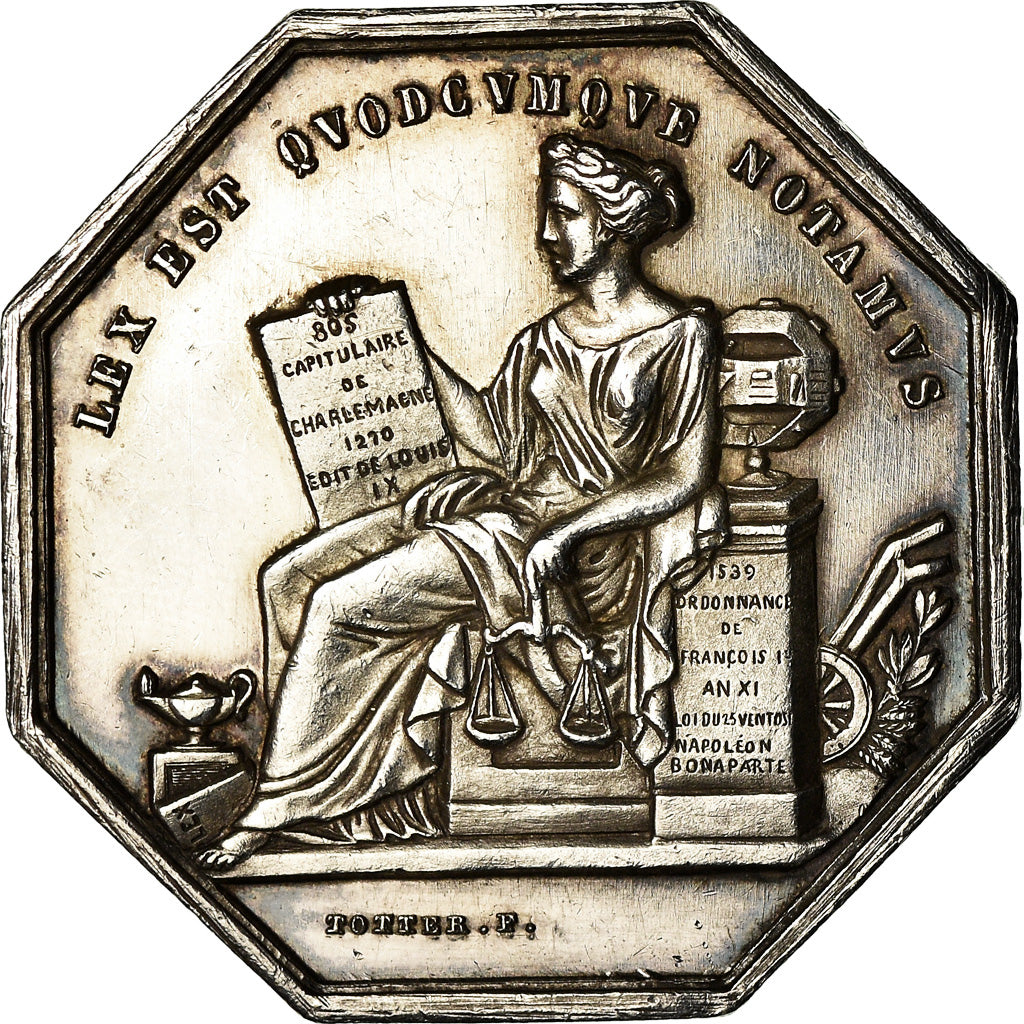 Francja, Token, Notaires de l'Arrondissement de Villefranche, Rhône, Undated