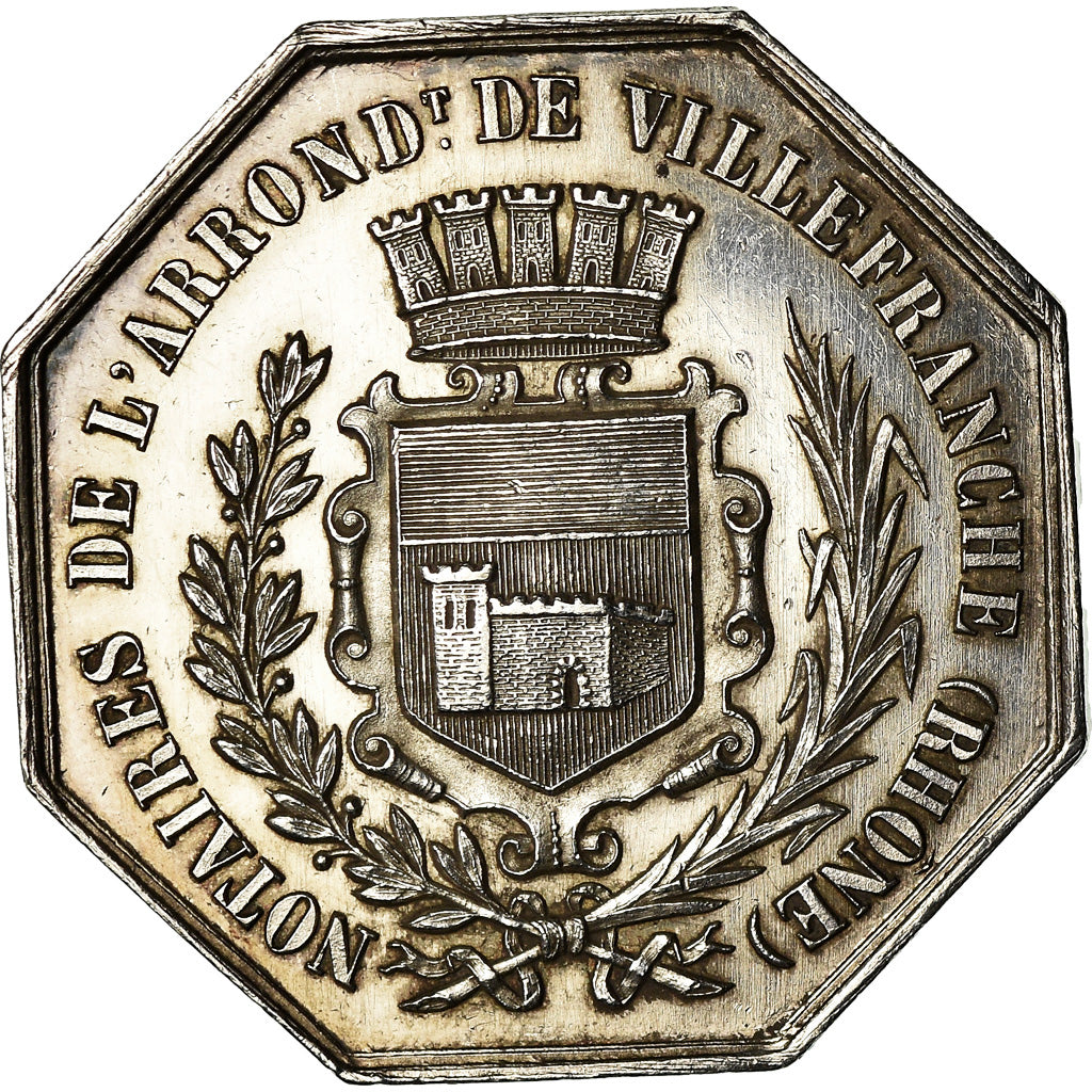 Francja, Token, Notaires de l'Arrondissement de Villefranche, Rhône, Undated