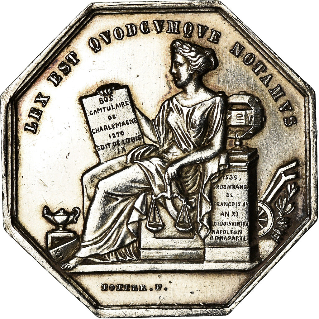 Frankrijk, Token, Notaires de l'Arrondissement de Villefranche, Rhône, Totter