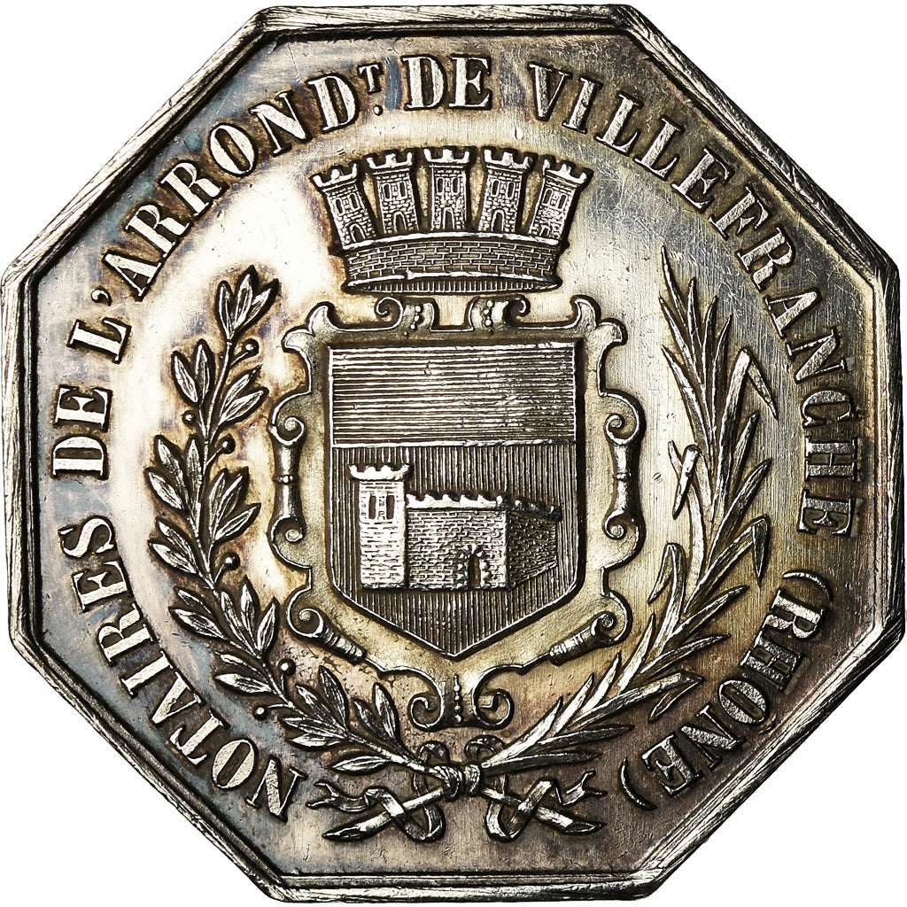 Francja, Token, Notaires de l'Arrondissement de Villefranche, Rhône, Undated