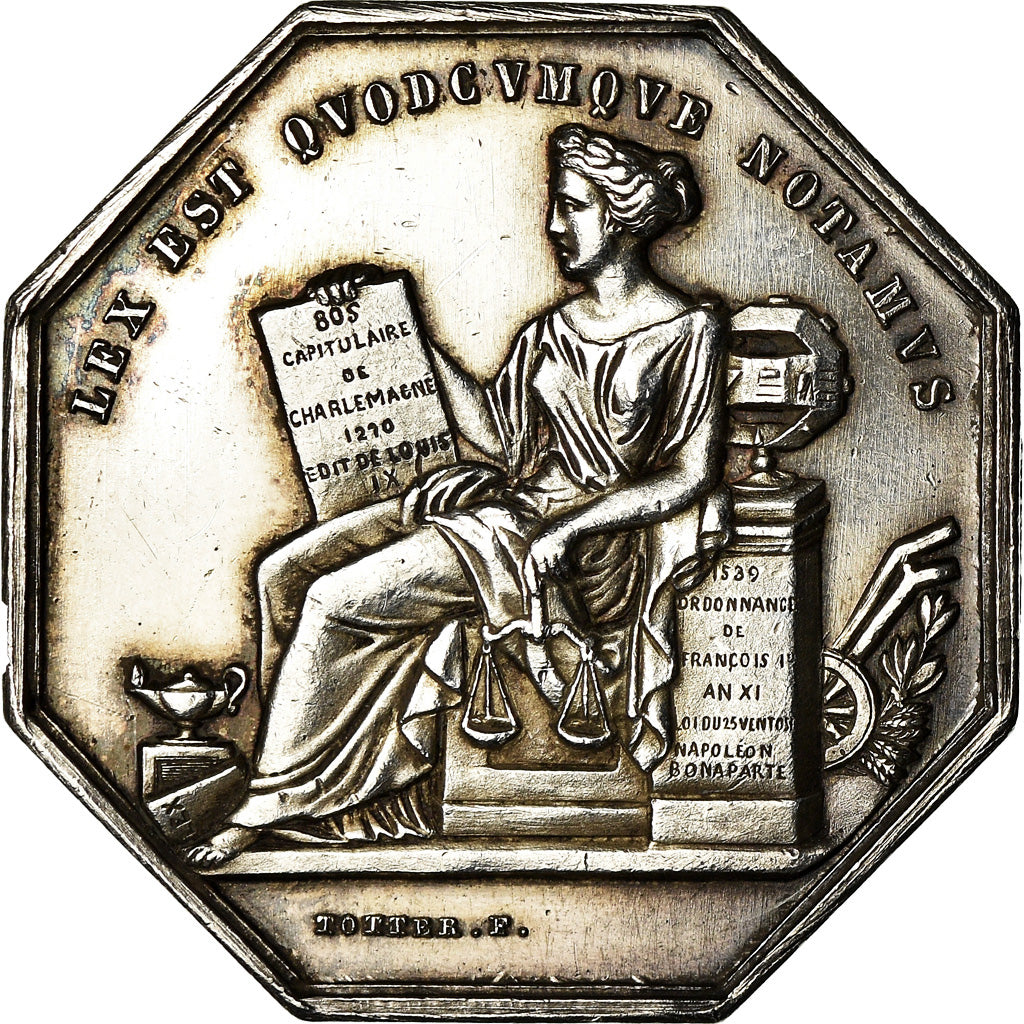 Francja, Token, Notaires de l'Arrondissement de Villefranche, Rhône, Undated