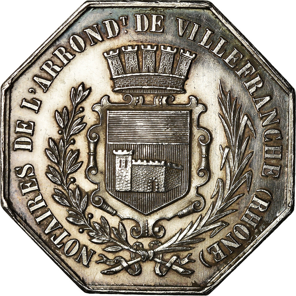 Francja, Token, Notaires de l'Arrondissement de Villefranche, Rhône, Undated