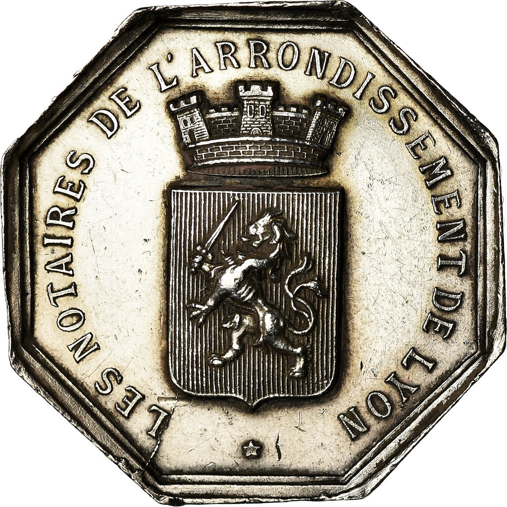 France, Jeton, Notaires de l'Arrondissement de Lyon, Charrasse, SUP, Argent