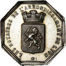 France, Jeton, Notaires de l'Arrondissement de Lyon, Charrasse, SUP, Argent