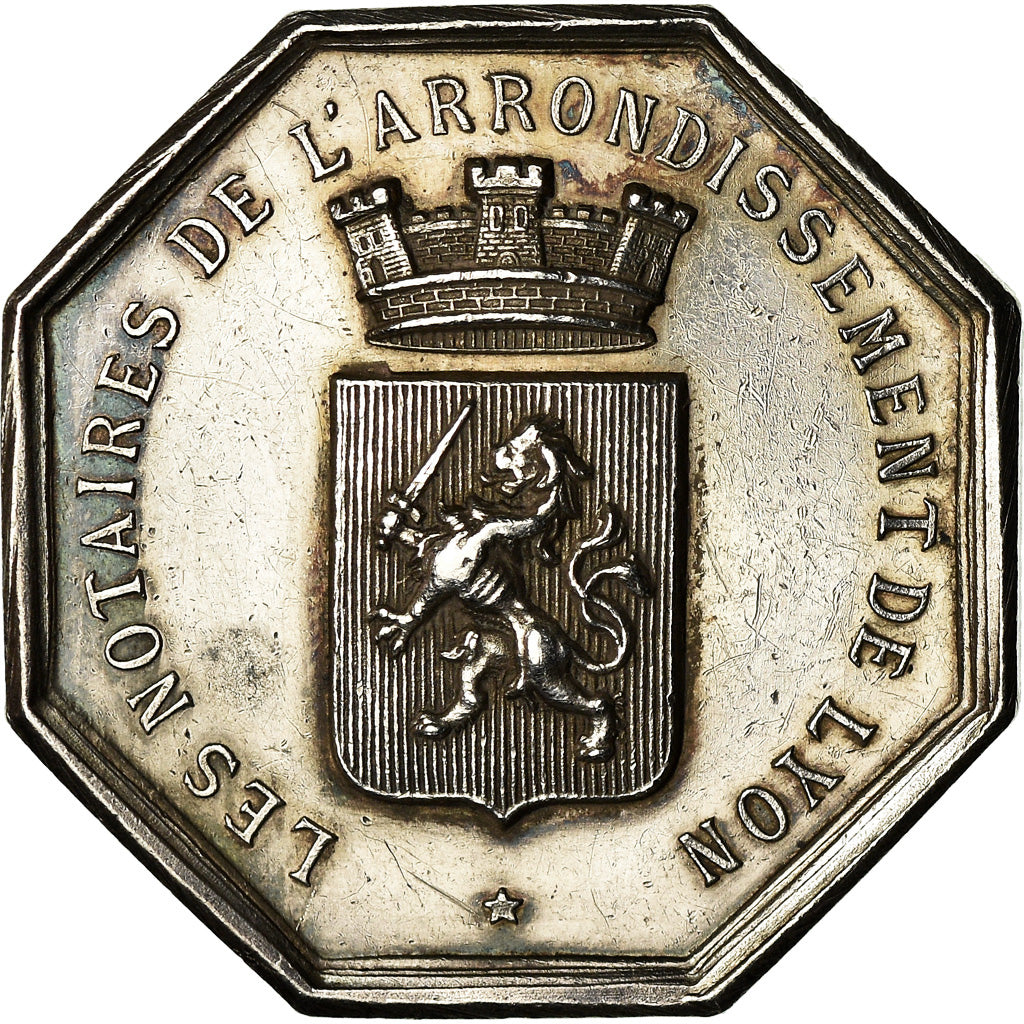 France, Jeton, Notaires de l'Arrondissement de Lyon, Charrasse, SUP, Argent