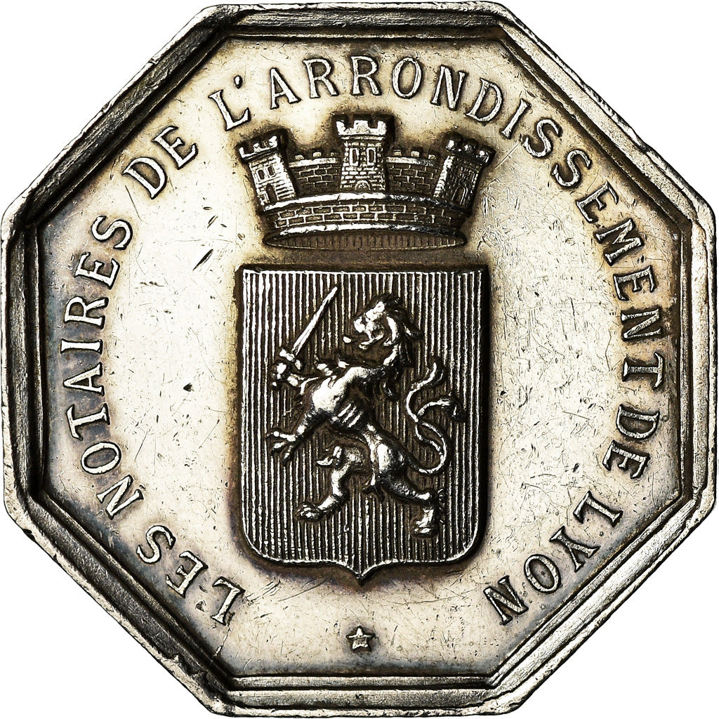 France, Jeton, Notaires de l'Arrondissement de Lyon, Charrasse, SUP, Argent