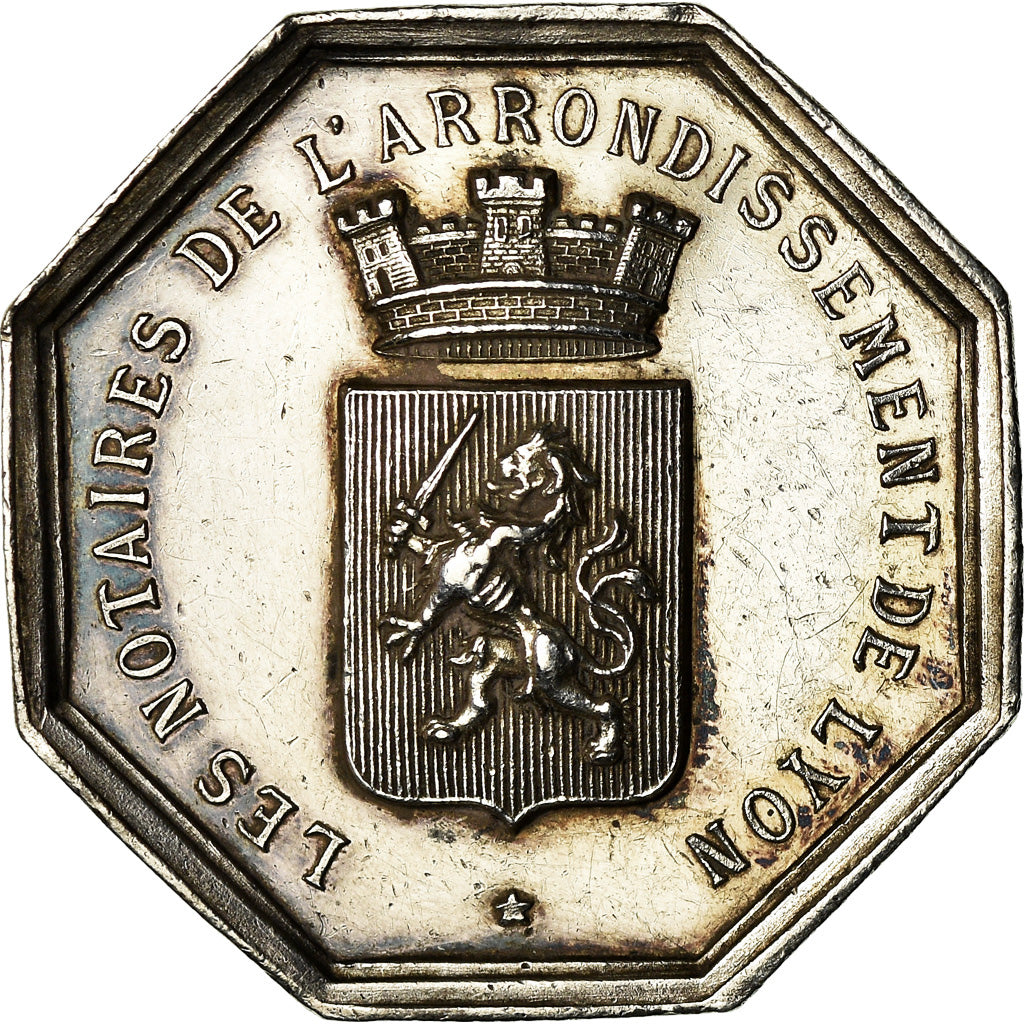 France, Jeton, Notaires de l'Arrondissement de Lyon, Charrasse, SUP, Argent