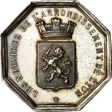 France, Jeton, Notaires de l'Arrondissement de Lyon, Charrasse, SUP, Argent