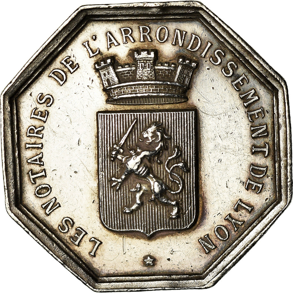 France, Jeton, Notaires de l'Arrondissement de Lyon, Charrasse, SUP, Argent
