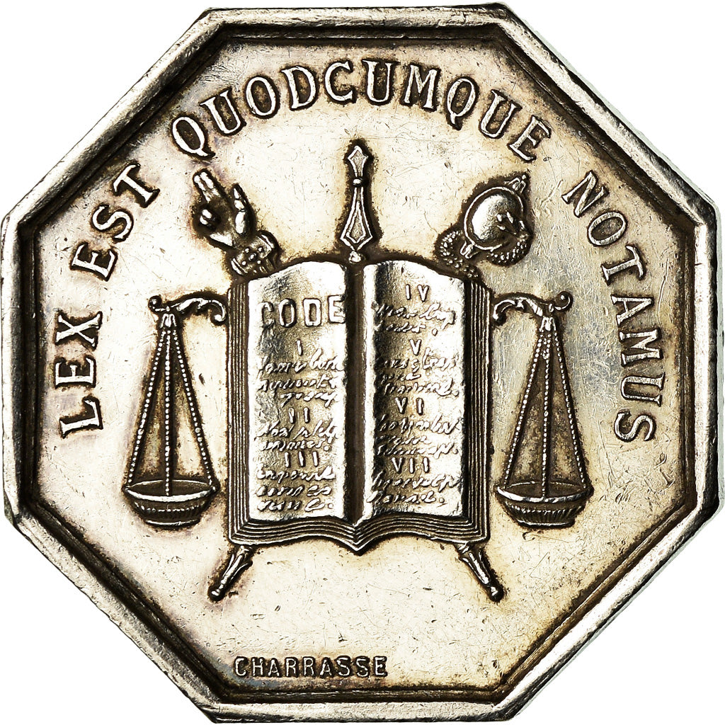 France, Token, Notaires de l'Arrondissement de Lyon, Charrasse, AU(55-58)