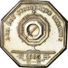 France, Token, Notaires de l'Arrondissement de Lyon, 1883, Schaller, MS(60-62)
