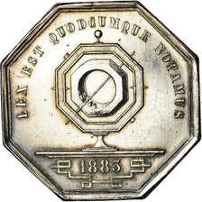 France, Token, Notaires de l'Arrondissement de Lyon, 1883, Schaller, MS(60-62)