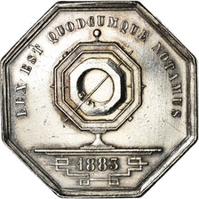 France, Token, Notaires de l'Arrondissement de Lyon, 1883, Schaller, MS(60-62)