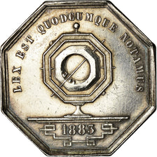 France, Token, Notaires de l'Arrondissement de Lyon, 1883, Schaller, MS(60-62)