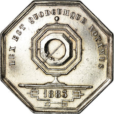 France, Token, Notaires de l'Arrondissement de Lyon, 1883, Schaller, MS(60-62)