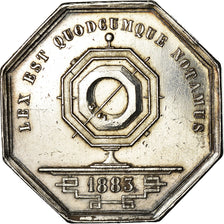 France, Token, Notaires de l'Arrondissement de Lyon, 1883, Schaller, AU(55-58)