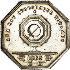 France, Token, Notaires de l'Arrondissement de Lyon, 1883, Schaller, AU(55-58)