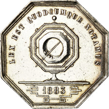 Francia, Token, Notaires de l'Arrondissement de Lyon, 1883, Schaller, SPL-