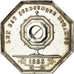 Francia, Token, Notaires de l'Arrondissement de Lyon, 1883, Schaller, SPL-